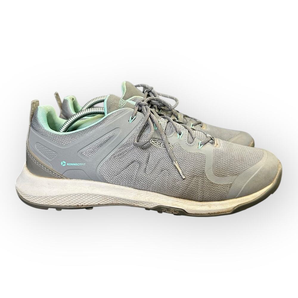Keen Womens size 12 Explore Vent Hiking Shoe Steel Grey/Holiday KonnectFit